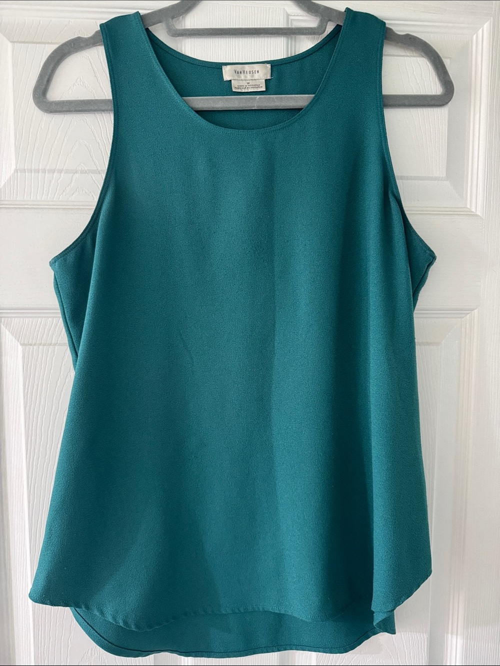 Van Heusen Teal Sleeveless Scoop Neck Top
